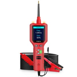 TopDiag P100 Pro Power Circuit Tester Kit, 9v-30v Automotive Circuit Tester 12V 24V AC DC Digital Voltage Tester, Multimeter Short Finder with Oscilloscope Component for Cars Truck