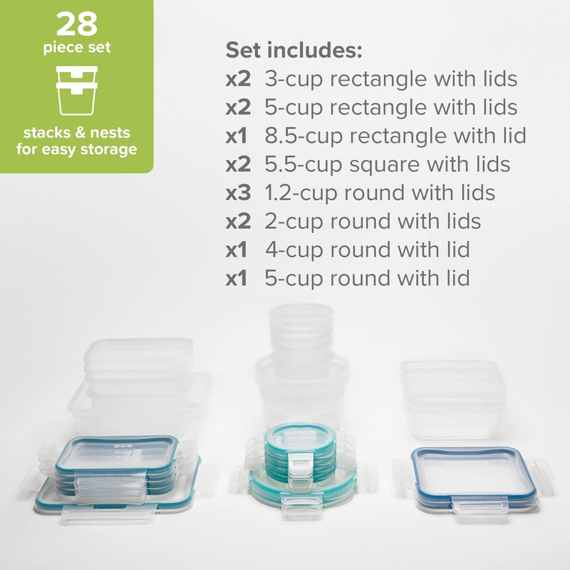 Snapware Total Solutions (14-Pack, Mixed Sizes) Plastic Food Storage Containers