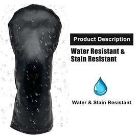 Golf Club Covers for Driver, Fairway, Hybrids - 3 Options - Golf Driver Headcover/Golf Fairway Wood Head Cover/Hybrid Headcover for Men/Women Golfer