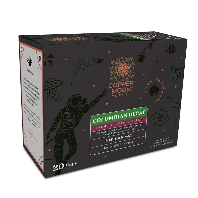 Copper Moon Single Serve Decaffeinated Coffee Pods for Keurig K