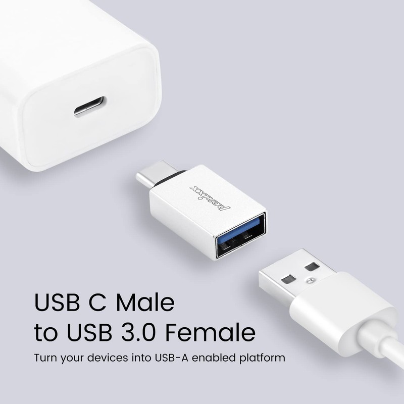 Perixx PERIPRO-404 USB C Male to USB A Female Adapter