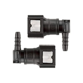 LST 2x Quick Release Fuel Line Hose Coupling L Piece 6.3 x 5 mm