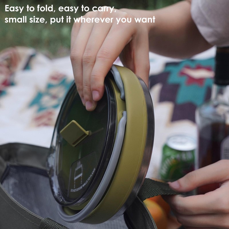 Outdoor Camping Kettle Portable Folding Silicone Kettle Tea Pot Coffee