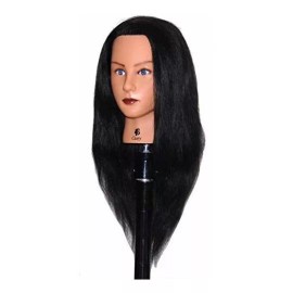 Bellrino Maniqui Cabeza Cabello Natural Castaño Oscuro 55 Cm Bellrino
