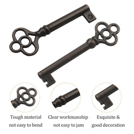 KY-3 & KY-3AB Hollow Barrel Antique Skeleton Key Bronze for Antique Furniture,Universal Key,Skeleton Key for Old Doors and Many Other Scenarios