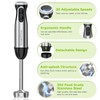 Bonsenkitchen Immersion Handheld Blender with Whisk, 20-Speed & Turbo Mode
