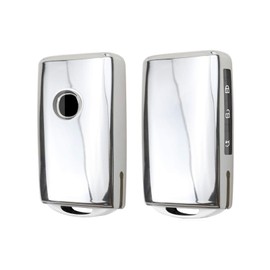 CDEFG CDEFG Kompatibel mit Mazda3 CX-30 CX-5 CX-60 2020-2023 2024 Schlssel Hlle AutoschlSsel Geh?use Fernbedienung TPU Silikon Hochglanz Schutzhlle Tasten Funkschlsse Auto Zubeh?r (Silver)