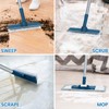 Collapsible Mop and Bucket Set with Scrub Mop and Brush,