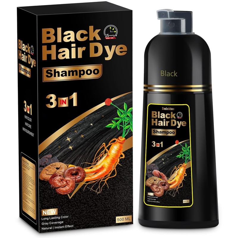Sminktec Tinte para Cabello Champú 3 En 1 para Cabello