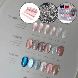 classic nail Diesel Full Color Aurora Queen Renewal Or Master Glitter Magnet Gel + 30 Parts / 디젤 풀컬러 오로라퀸 리뉴얼 오어 마스터 글리터 자석젤+파츠30개