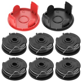 Pack of 6 grass trimmer spool, grass trimmer line spool, F016800351, compatible with Bosch AdvancedGrassCut36 ART 30-36LI 24 24+ 27 27+ 30 30+ thread spool, length 6 m, diameter 1.6 mm (6 replacement