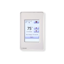 OJ Microline Touchscreen Programmable Radiant Floor Heating Thermostat 120/240V, Dual Sensing with Class A GFCI and Floor Temperature Sensor, 3-Year Warranty & USA Support (UDG4-4999)
