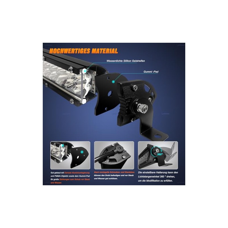LED Light Bar Work Light 18 cm 60 W Light