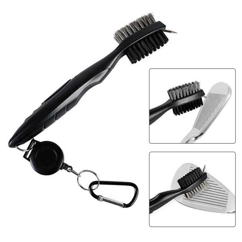 3Pcs Towel and Club Cleaning Brush Kit Divot Repair Tool