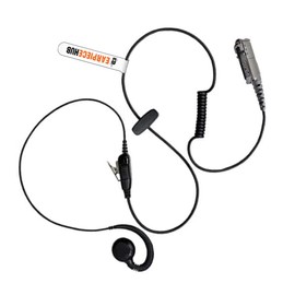 Motorola DP2000 DP2400 DP2600 multi-pin C-Shape Inline Swivel Style Earpiece Police Security Headset PTT Microphone For 2 Way Radio.