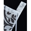ESLIR Sliding Curtains, Burnout Panel Curtains, Set of 2 Curtains