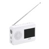 Yazawa TV07WH 3.2 Inch Hand Crank Charging One-Seg TV (White)