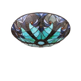 Chloe Lighting Liaison Victorian-Style 3-Light Ceiling Flush Fixture 16" Wide