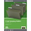 Office Depot® Brand Hanging Folders, 1/3 Cut, Letter Size, 100%