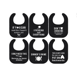 Eurzom 6 Pcs Funny Adult Bibs for about 23.6 x 18.1 inches, As Shown in Pictures