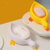 Drain Bathroom Soap Duck Shape Stand Holder soap holder white 8ea