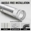 ZOWZEA 6 Inch Round Galvanized Steel Duct Connector - Metal