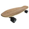 LMAI 27" Bamboo Wood Cruiser Complete Skateboard Longboard (Clear Grip)