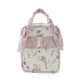 SNIDEL SHGG256086 Canvas Travel Pouch (FLOWER), pink (PNK)