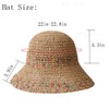 KORADI Womens Sun Hats Straw Hat Summer Beach Hats Foldable