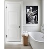 Canvas Wall Art Bathroom Decor Skeleton Sitting on Toilet Reading