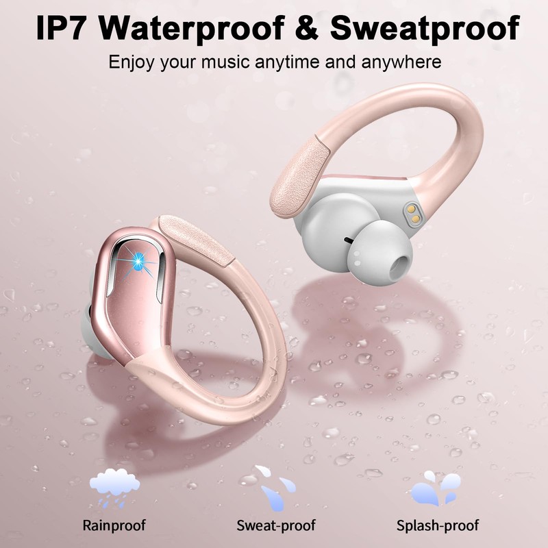 Ltinist - Auriculares inalámbricos Bluetooth 5.3, estéreo HiFi, IP7, impermeables