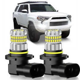 SENROBO Fit for Toyota 4Runner 2003-2009 Fog Light Bulbs or DRL, 13000LM Super Bright 360° Illumination 9005/9145/H10 Fog Lights, 6000K Cool White Upgraded 4014 Chips Fog Lamp, Pack of 2