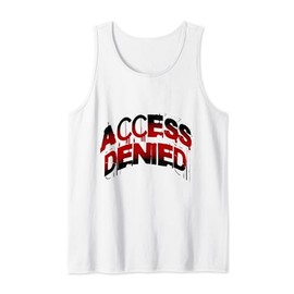 Funny Programmers Access Denied, Private Life Vintage Design Tank Top