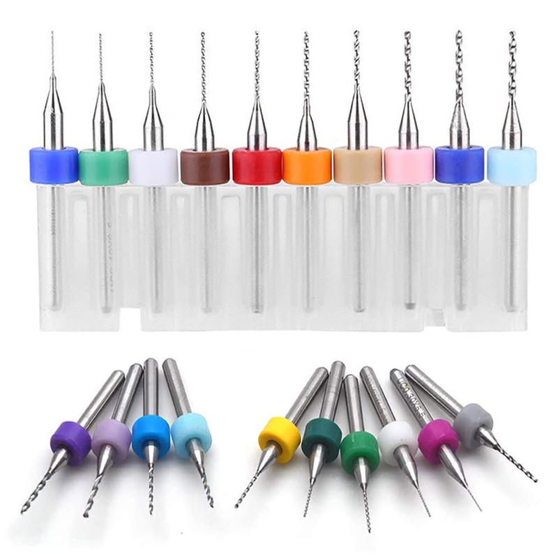 Yuentoen 10-Piece Micro Drill Set, Spiral Drill PCB Pressure Board,