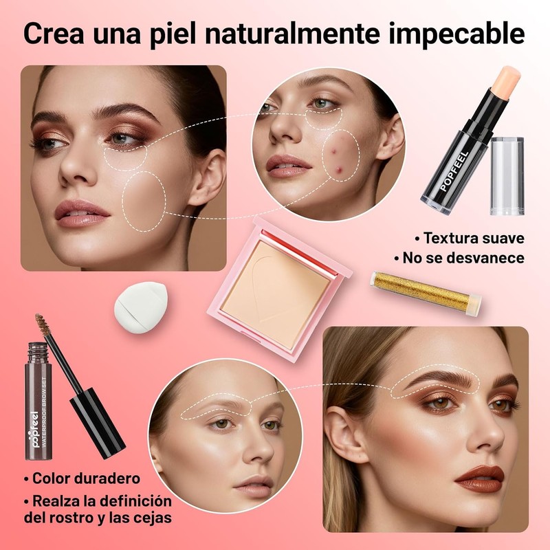 Kit Maquillaje 24PC GIVOOBE Todo en Uno – 40 Sombras,