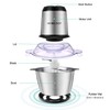 HOMEASY Meat Grinder Electric, Food Processor 2L Stainless Steel Meat
