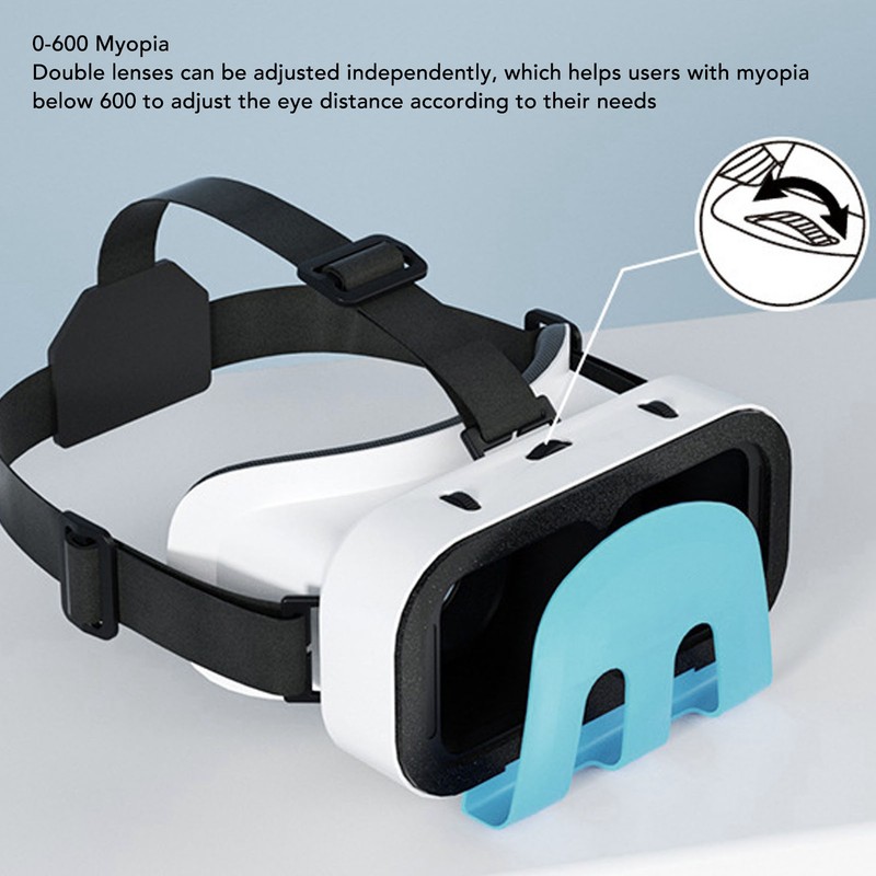 VR Headset HD Lenses Adjustable Breathable Comfortable 3D VR Glasses