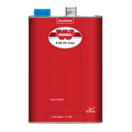Wanda 8100 2K Polyurethane Clearcoat 500201, 1Gallon with Hardener 3093, 1Liter