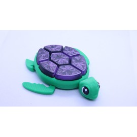 Turtle Clicker Fidget Toy, (Purple/Black Pattern)