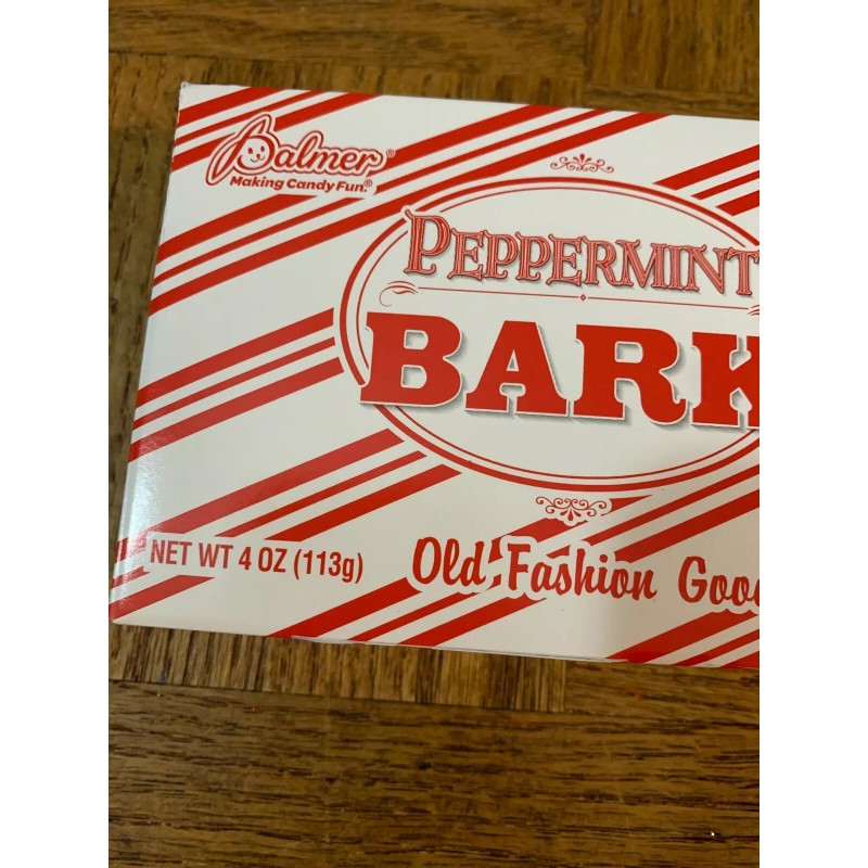 Palmer Peppermint Bark Dark Chocolate Flavor Candy Old Fashion Goodness