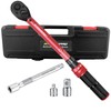 ATsafepro 3/8-Inch Drive Click Torque Wrench,Dual-Direction Adjustable,72-Tooth Dual Range Scales-5-50Ft-Lb/6.8-68Nm,Quick