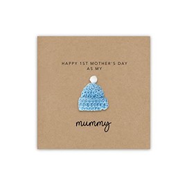 Happy 1st Mothers Day card, Simple First Mothers Card for mum, Mothers from baby, Mothers Day Mum Card 1st Mothers Day Card for Mum, First (Pink)