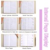 MANJIAMEI 2025 Pocket Diary PU Leather Soft Cover A6 Week