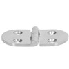 4PCS Door Hinge Silver 4 Holes 316 Stainless Steel Oval