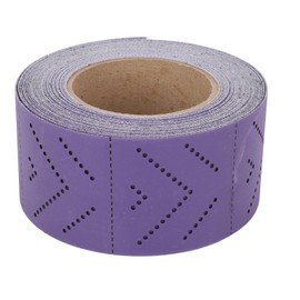 Jectse 320 Grit Ceramic Sandpaper Roll Tear-Proof Film Backing Longboard Sandpaper for Automotive Wood Metal, 70mmx12m Roll for Versatile Sanding