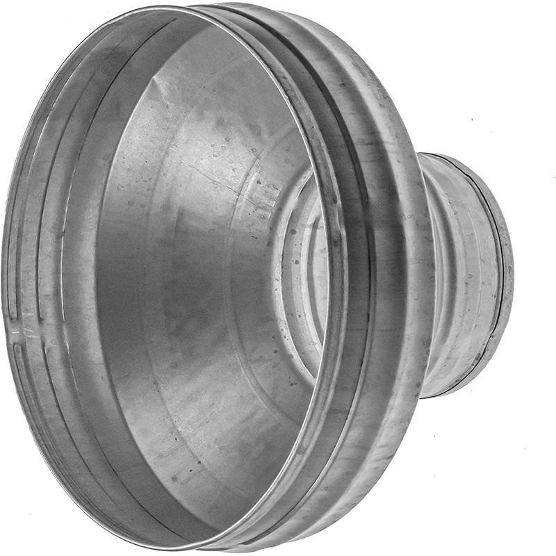 200 x 80mm Duct Reducer with Rubber Gasket Round Reducer