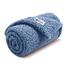 Luciphia Premium Fleece Dog Puppy Blanket Soft Pet Sherpa Calming Cat Blankets Throw for Small Medium Dog Cat(Haze Blue,41x31 inches)