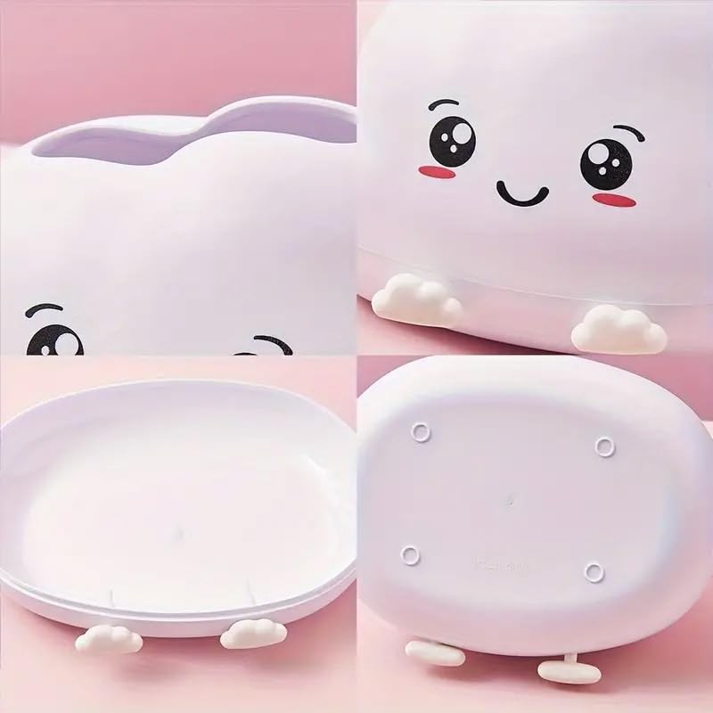 AIMALL Cute Cloud Shaped Plastic Tissue Box 8"x6"x5" Creative Cartoon
