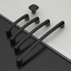 Amerdeco 10 Pack Matte Black Cabinet Pulls 5 Inch(128MM) Hole