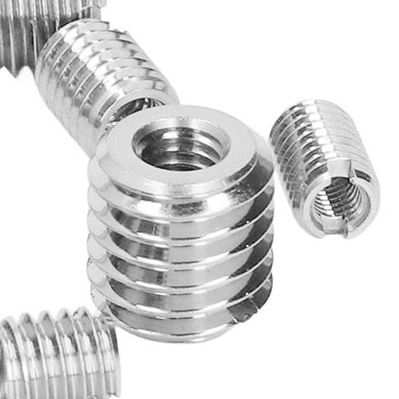 75Pcs Threaded Insert Kit Stainless Steel Silver M3 M4 M5
